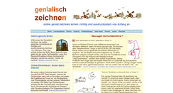 Desktop Screenshot of genial-zeichnen-lernen.de