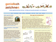 Tablet Screenshot of genial-zeichnen-lernen.de